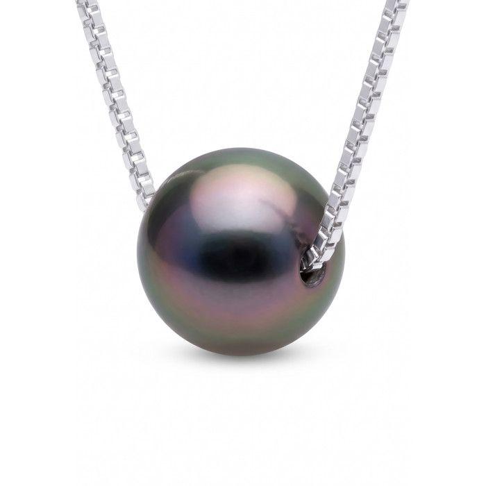 Collier - PEARLS & COLORS - Pearls & Colors - Perle de culture de Tahiti 7-8 mm - Argent 925 - Longueur 42 cm