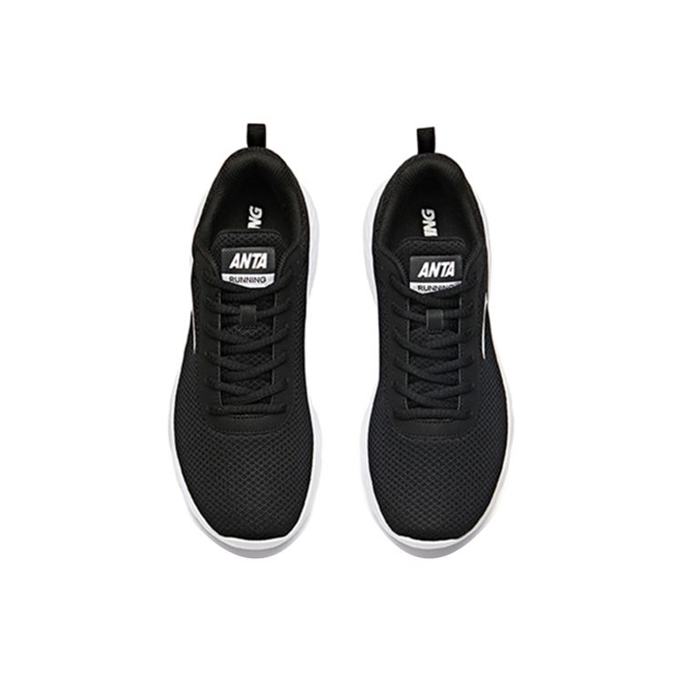 Anta Casual Shock Absorbing Non-Slip Wear-Resistant Breathable Lightweight Low-Top Running Shoes Men Sneaker Black 912325525-4