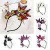 Women Headband Colorful Butterflies Decor Bridal Hair Band Parties Cosplay Halloween Hair Accessories