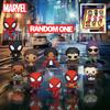Официально лицензированная фигурка Человека-паука от Marvel, случайный брелок-клипса, аниме-фигурка, брелок, забавная для коллекционеров, 1 шт., 3D, для ношения, мини, легкий, портативный, милый