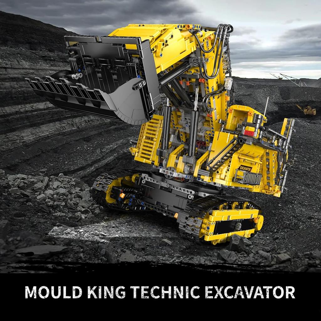 Mould King 17070/17071 Технический автомобильный строительный блок с дистанционным управлением R9800 Сборка модели экскаватора Грузовик Кирпич Детский рождественский подарок