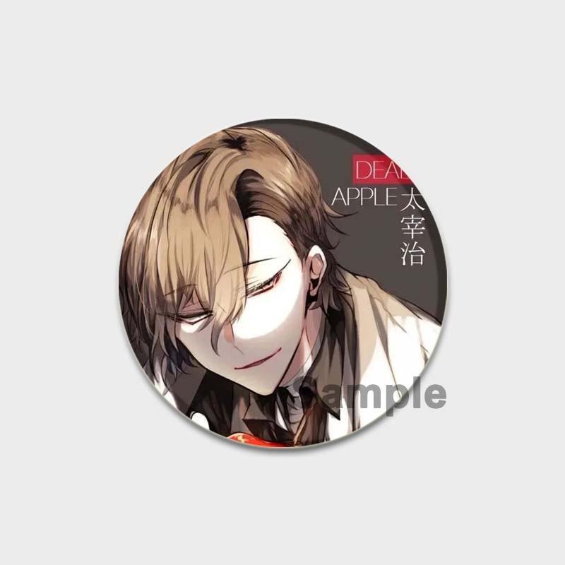 58 мм аниме булавка Bungo Stray Dogs нагрудные булавки Chuuya Ranpo Yosano акриловая брошь ручной работы из эпоксидной смолы значок ювелирный аксессуар для рубашки-сумки