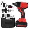 21V Impact Wrench Max Torque 350N.m Brushless 2800RPM Impact Driver with 2Pcs 4.0Ah Battery and