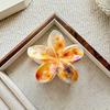 8 см Гавайские заколки для волос в виде цветов для женщин Модные заколки-зажимы в виде франжипани и акулы Яркая цветочная заколка Аксессуары для волос для девочек