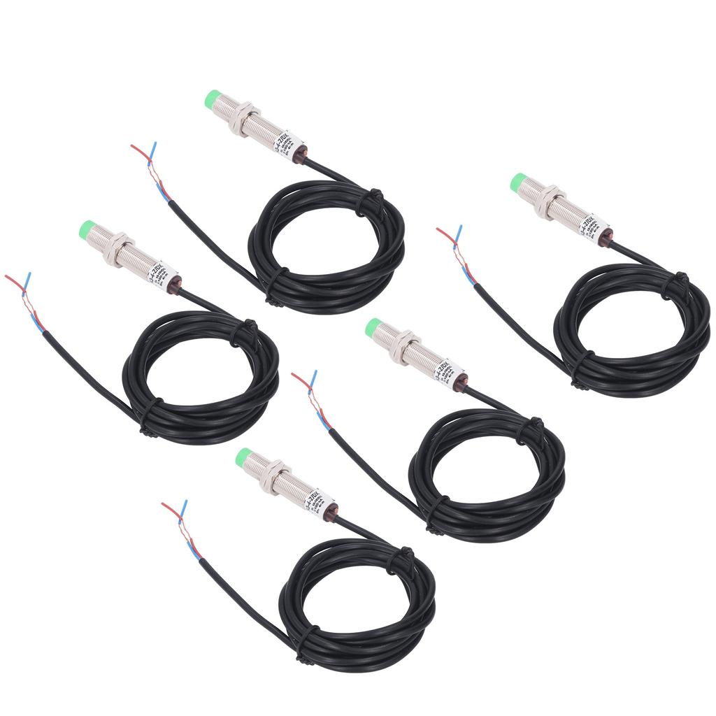 5 шт. M12 Индуктивный бесконтактный переключатель 2 провода нормально закрытый 150 Гц частота бесконтактный датчик DC10‑36V