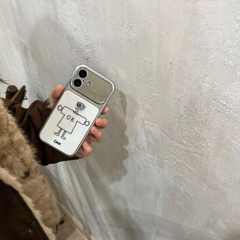 Чехол с мультяшной парой для iPhone 16/17 Pro Max: Милый, Ударопрочный, Защитный