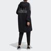 Adidas Длинная тканая куртка с капюшоном Женская верхняя одежда черного цвета HG1849