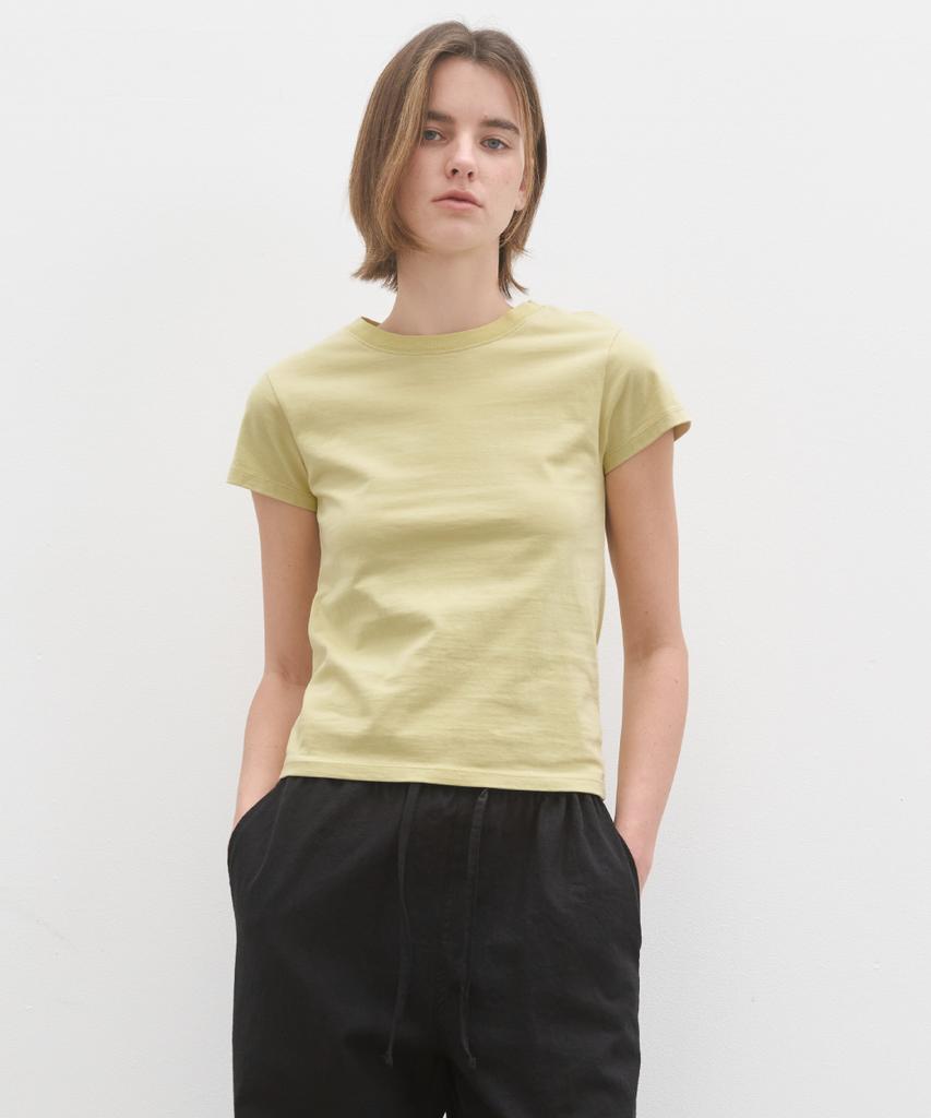 POSZER Cap Sleeve Round T-Shirt (Lime)