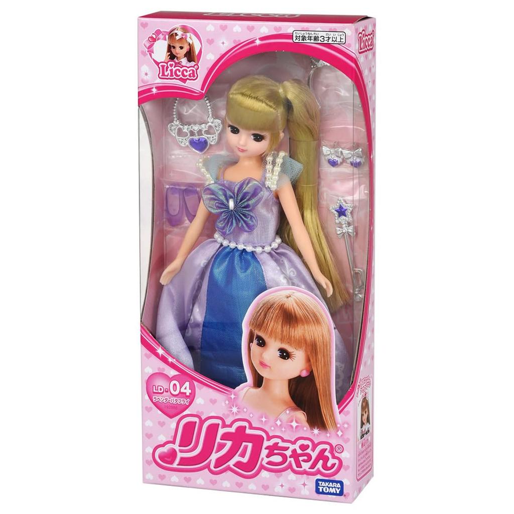 TAKARA TOMY Кукла Лавандовая бабочка Play Toy Ages Licca-chan LD-04 Dress-up 3+