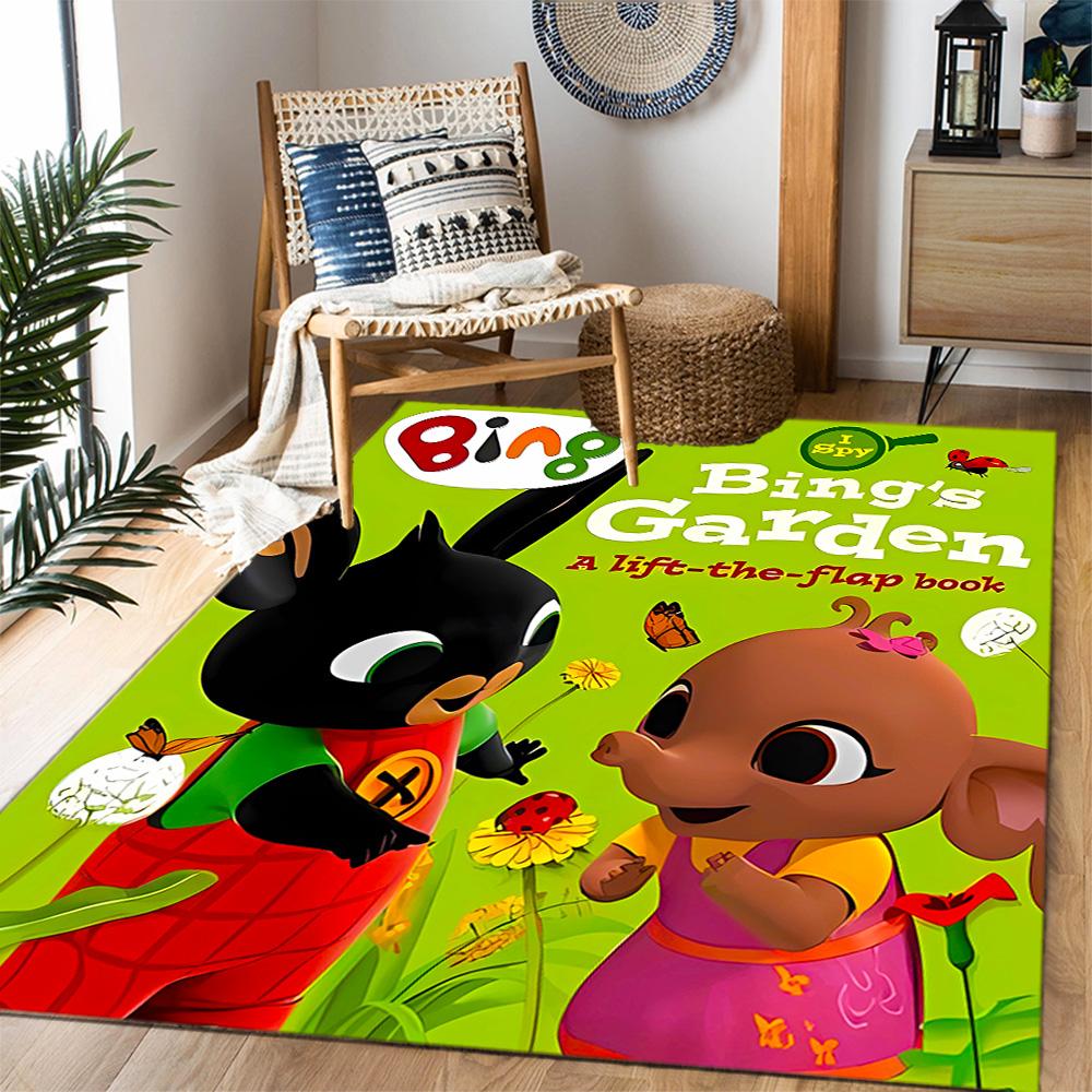 Bing's Birthday Celebration Carpet Design for Bedrooms Outdoor Kitchen Hallway Anti-slip Rug Anime Office Decor Spiritual Gift