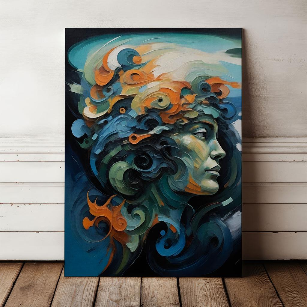 Obraz na płótnie portret abstrakcja