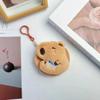 Новый креативный аниме-кошелек Capybara Plush для монет, модный кавайный мини-кошелек для монет, круглый мультяшный кулон с сумками