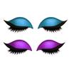 2 Lazy Stickers Eye Shadow Eyelash Pairs Reusable Eye Makeup Stickers