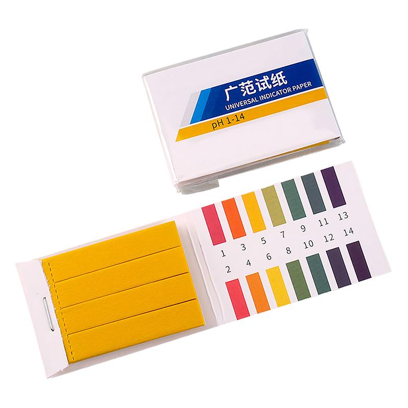 400 шт./5 книг Профессиональная лакмусовая бумага pH 1-14 Тест-полоски pH Вода Косметика Почва Тест-полоски для определения кислотности с контрольной картой