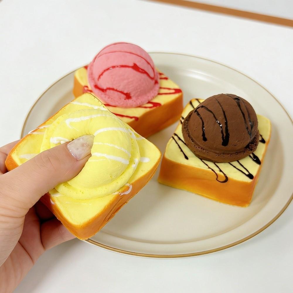 Anxiety Relief Ice Cream Bread Squeeze Toy Super Soft Realistic Dessert Pinch Children's Gifts