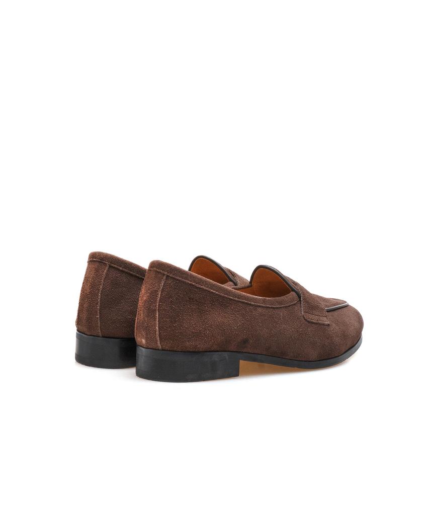 Allclassic Alc4401 Belgian Penny Loafers_Brown Suede