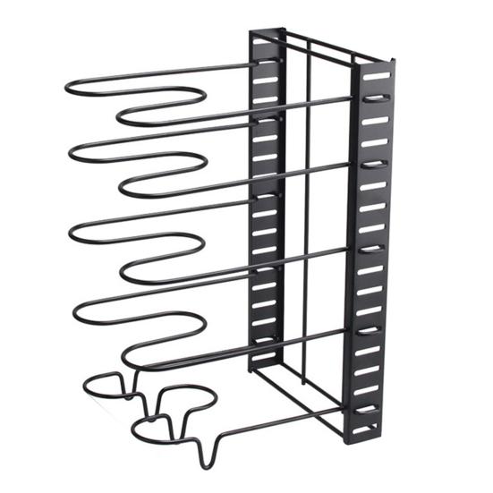 1 Set Pot Storage Shelf Retractable Strong Bearing Capacity Iron Extensible Divided Movable Pan