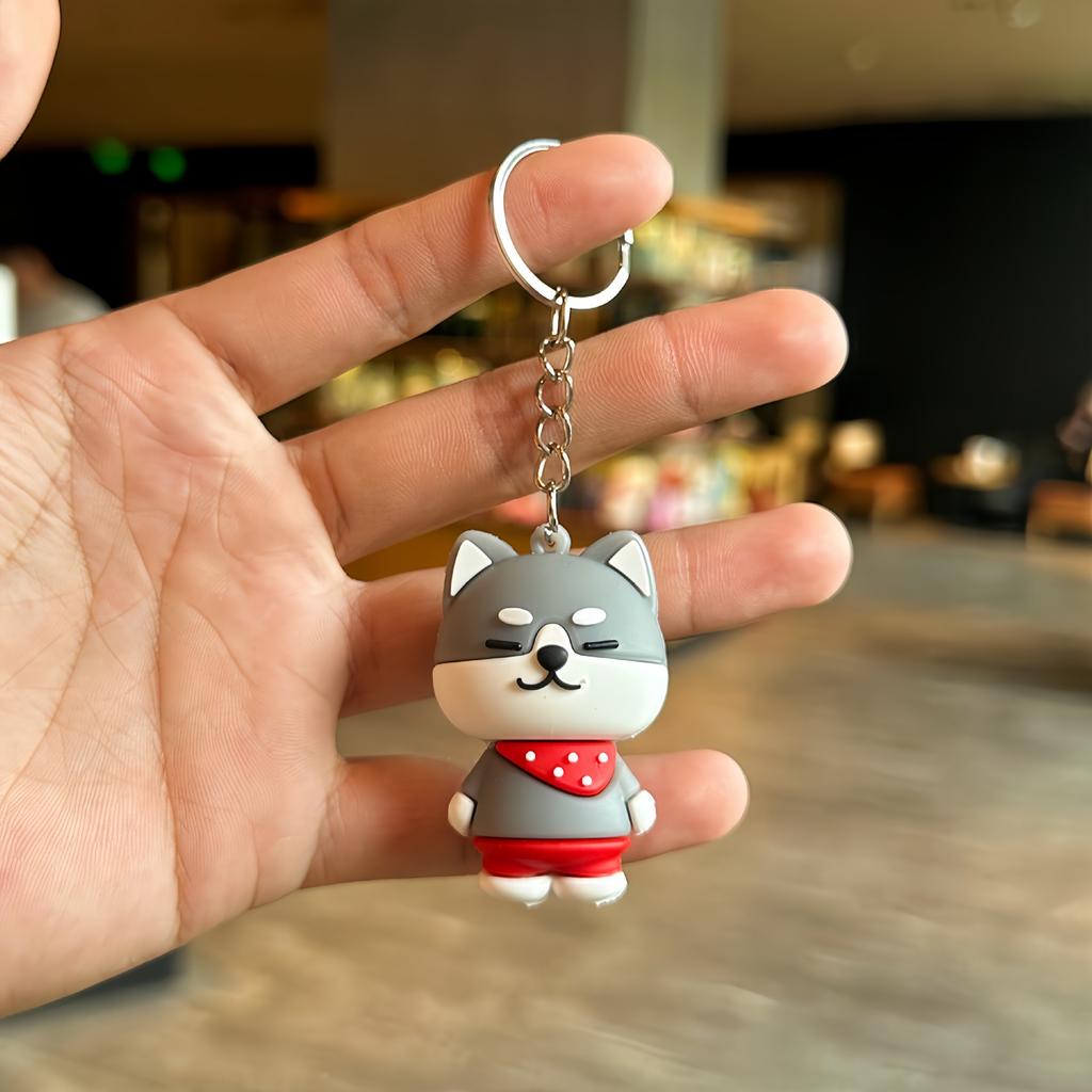 Cartoon Cute Dog Doll Keychain Bag Clothing Pendant Small Gift Wholesale