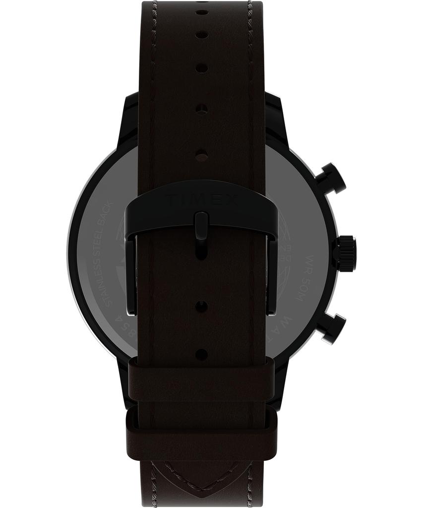 Часы Timex Men's Chicago Day-Date 45 мм, коричневые/черные/черные. , Часы Chicago, один размер, 45 мм.