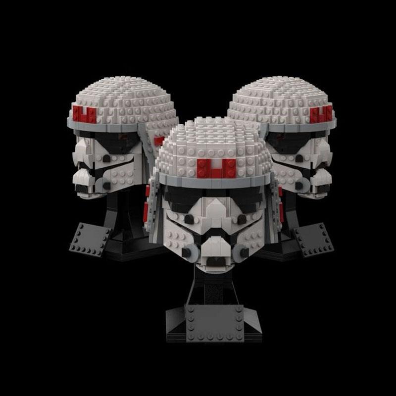 567 деталей MOC Шлем Кадета Имперского Эзры Звездные Войны Модель Строительные Блоки Творческий DIY Подарок Дисплей Декор Сборка Премиум Для Взрослых