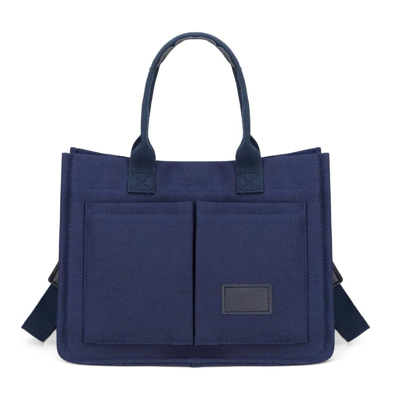 Women's Minimalist Casual Nylon Tote Bag Versatile Commuter Crossbody Bag with Multiple External Pockets and Generous Capacity