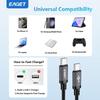 Кабель USB C — USB C Type C 60 Вт, кабель для быстрой зарядки iPhone 16/15 Pro Max, MacBook Pro Air/iPad, планшетов