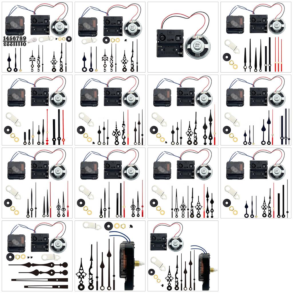 Precise 12888 Clock Movement Quartz Clock Mechanism Battery Powered Repair Part for Wall Clock with 3Set Hand Shaft