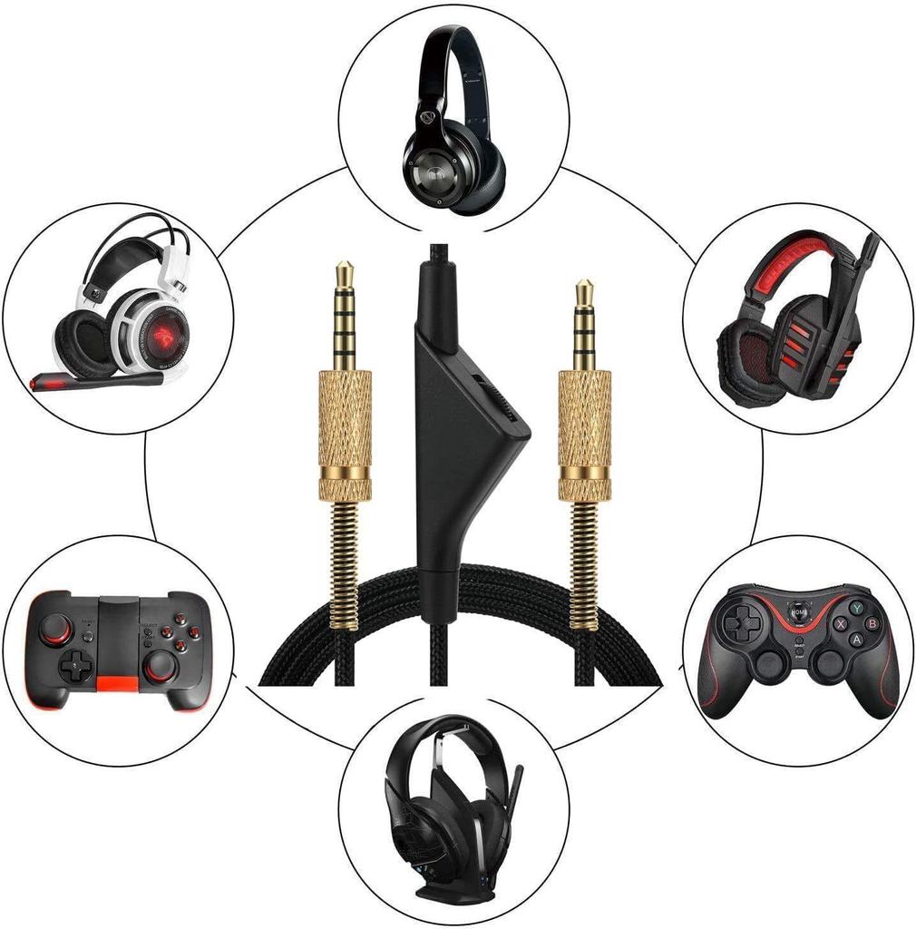 Logitech Astro A10 A40TR Silent Button 2 м плетеный аудиокабель для наушников