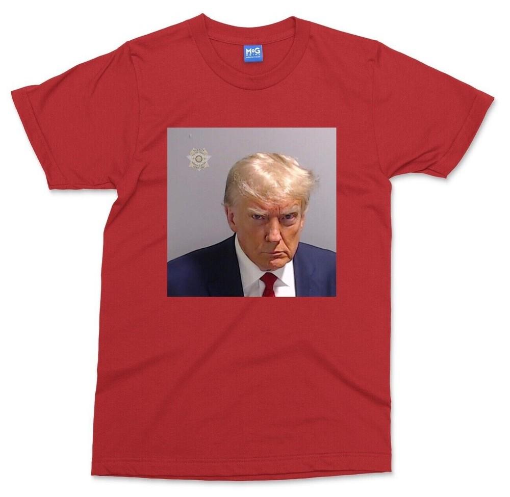 Donald Trump Mugshot Jail Headshot TShirt Funny Fake News President Trump 2026