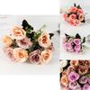 Elegant Rose Artificial Flower Arrangement Wedding Handheld Decor For Events
