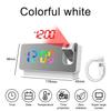 Color 180 ° Rotating LED Digital Projection Alarm Clock USB Electronic Ceiling Projector Alarm Clock Bedside Table Clock