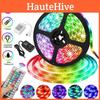 Rgb 5/10m Waterproof 3528 Smd 300/600 Led Flexible Light Strip With Remote Control**
