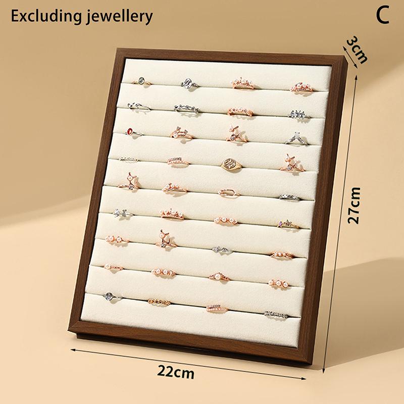 Винтажная подставка для колец, большая вместимость, стойка для хранения ювелирных изделий, подходит для колец, серег, подставка для демонстрации ювелирных изделий