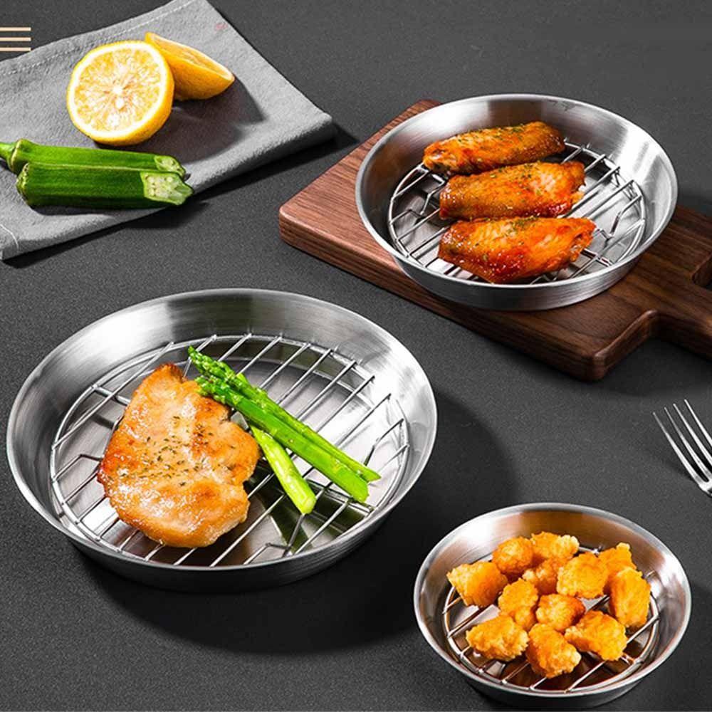 Non-stick Baking Tray Stainless Steel Air Fryer Grilling Rack Roasting Cooking Rack Baking Cooker