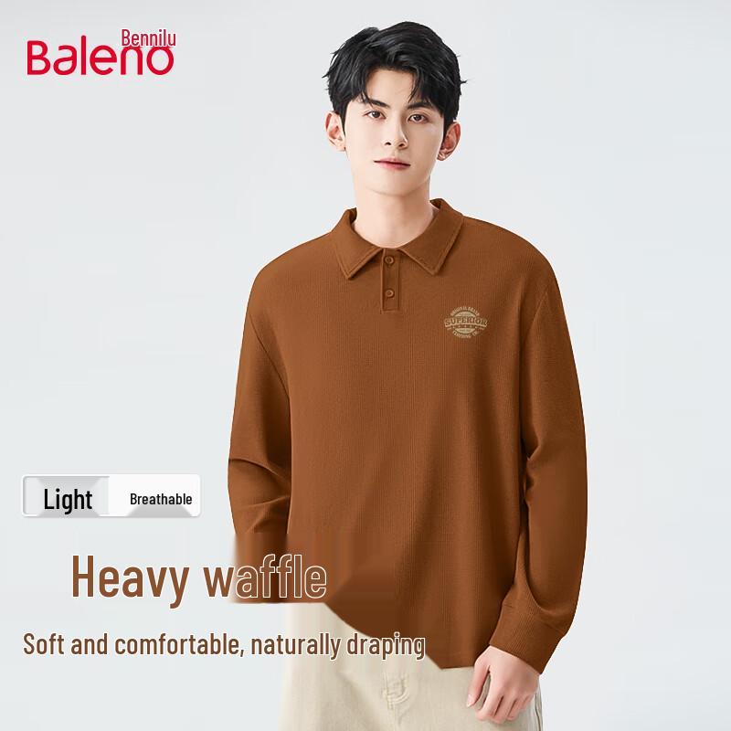 Baleno Men's Waffle Knit Polo Shirt