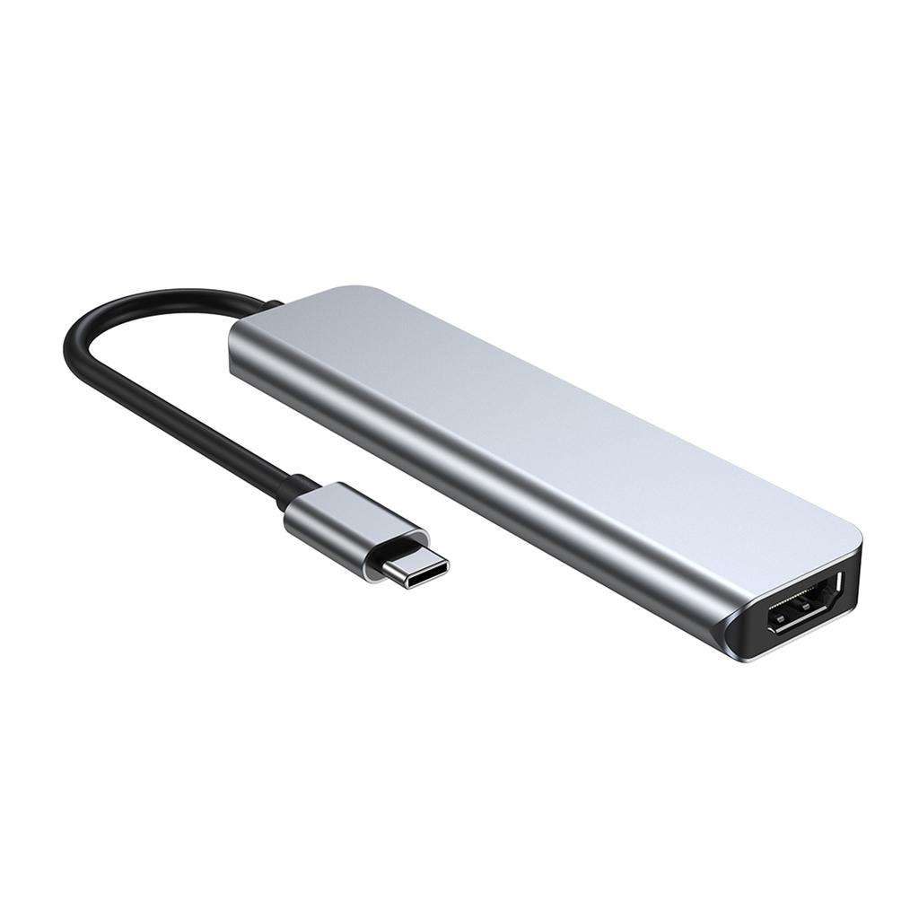 6 в 1 USB-C Type C HD Выход 4K USB 3.0 HD Адаптер ХАБ Многофункциональная Док-станция