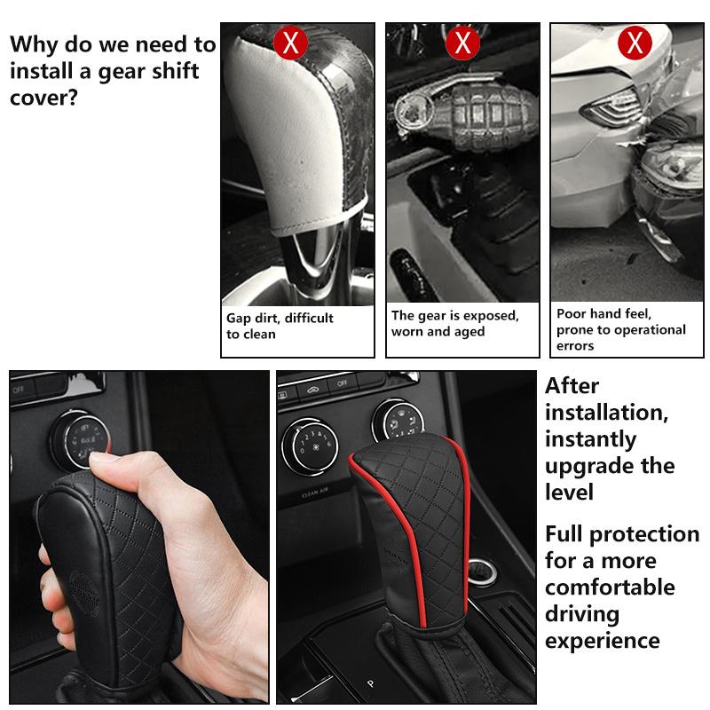 Кожаный чехол-накладка на ручку переключения передач автомобиля Для Volvo V60 V50 V40 S80 S60 S90 C40 XC40 V70 XC70 XC60 XC90 NA6