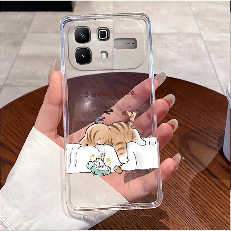 Чехол для Infinix Note 60 Pro Note60 5G Чехол X6879 X6878 Роскошный Милый Любовь Кролик Смешной Прозрачный Тонкий Мягкий ТПУ Силиконовый Чехол для Телефона