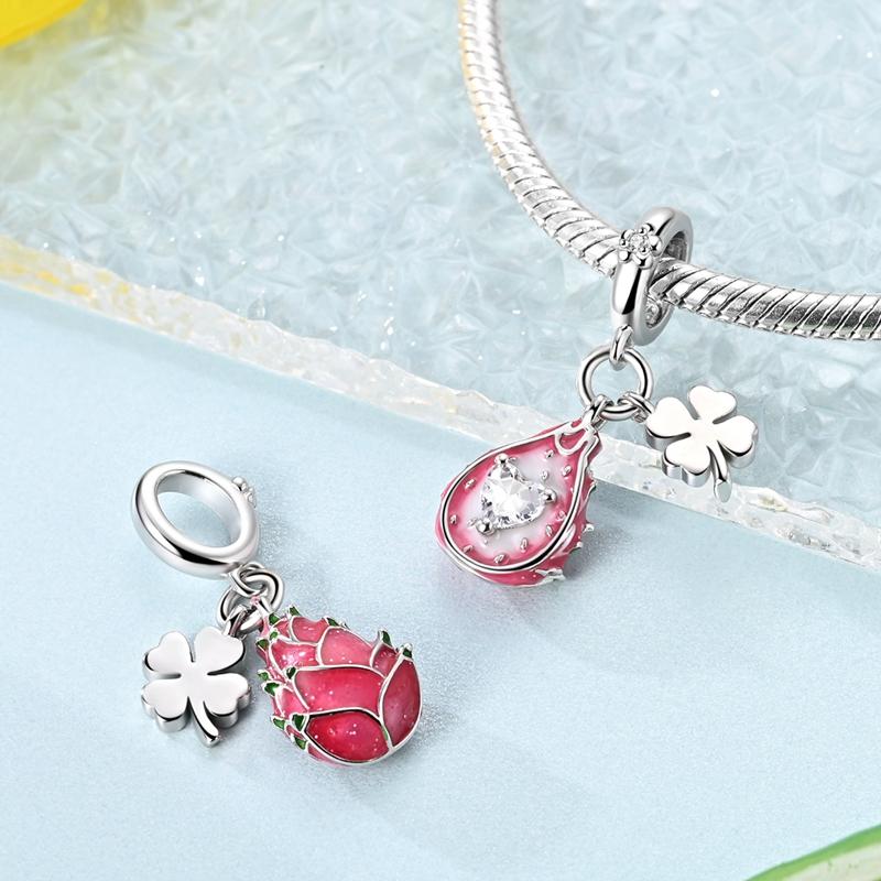 925 Silver Tempting Fruit Serie Charms Pendants Fit For Necklace Original Bracelet DIY Birthday Women's Party Fine Gift