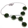 Молдавит Gemstone 925 Sterling Silver Plated Ожерелье Best Buy ERR-N6