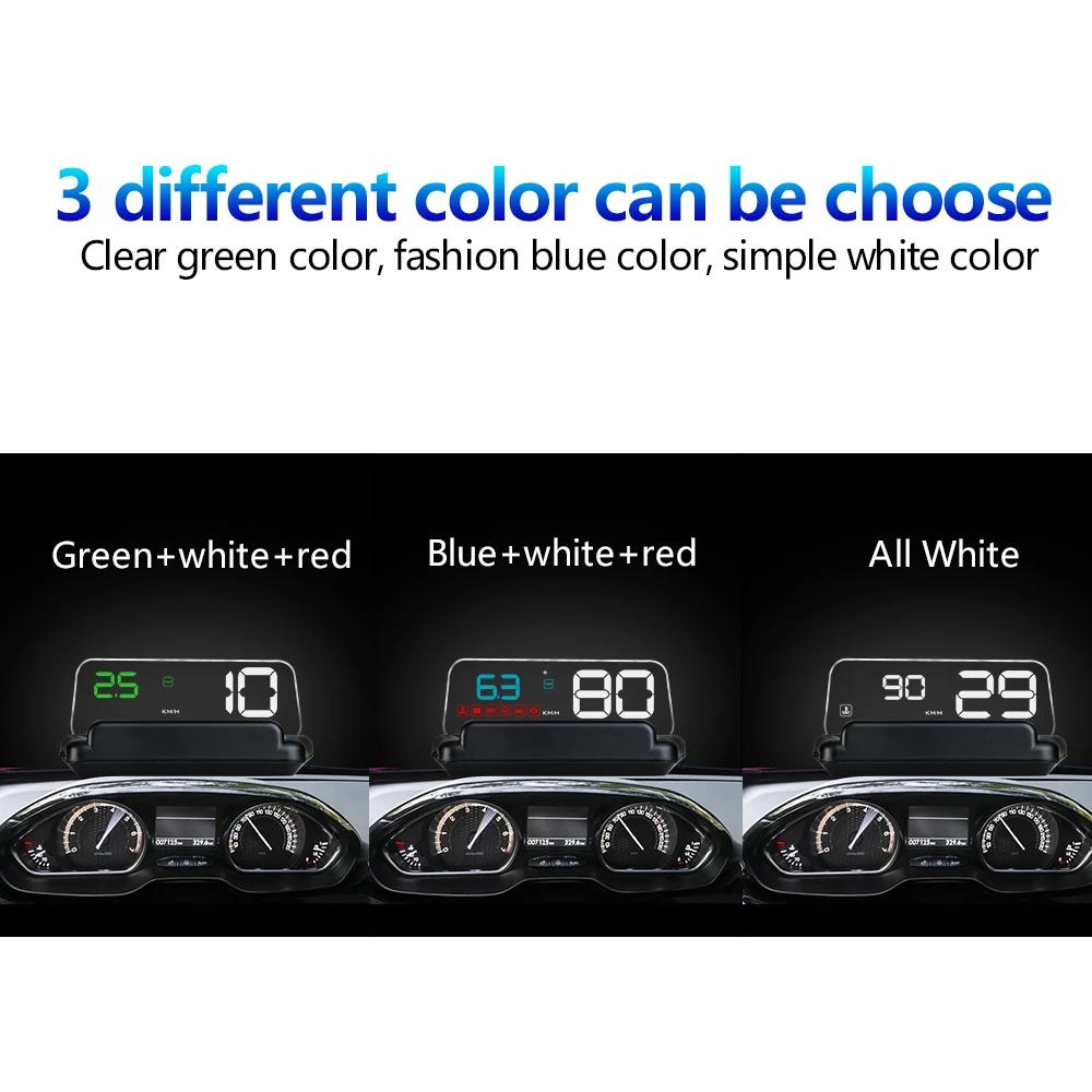 AD OBD/GPS HUD C500 T900 Проектор на лобовое стекло Зеркало Бортовой компьютер Сигнализация Cartronics Аксессуары Спидометр d