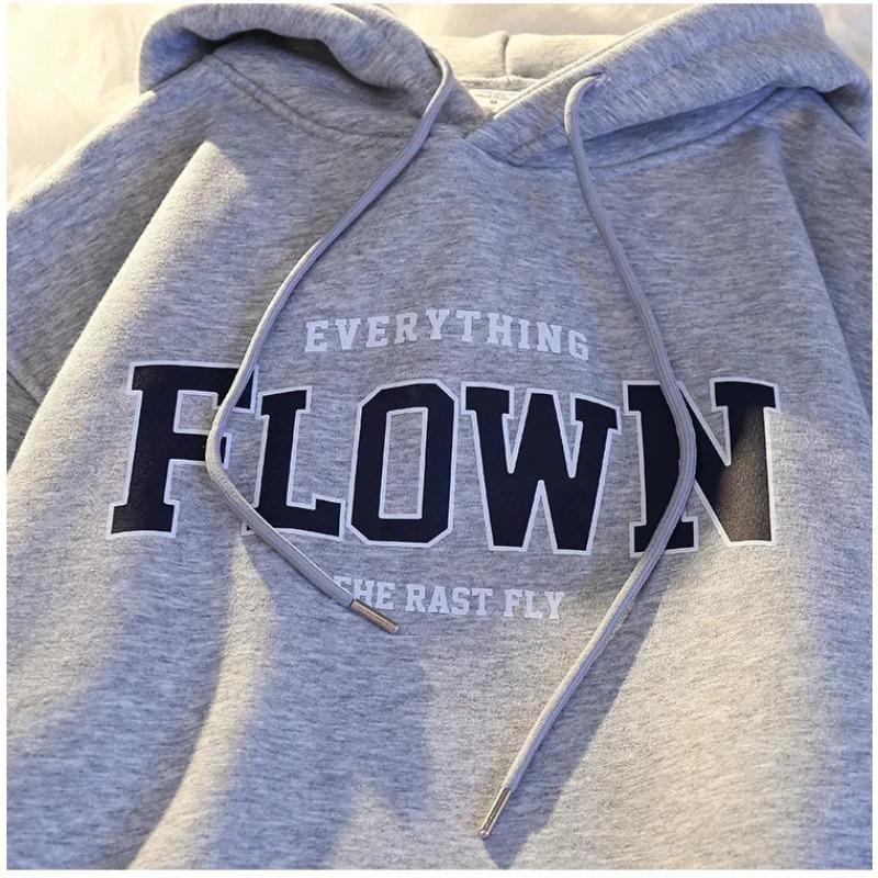 Толстовка Harajuku свободного покроя с капюшоном для мужчин и женщин, с длинными рукавами, в стиле Harajuku с принтом в стиле ретро, толстовки и свитшоты Y2K унисекс