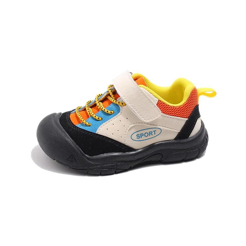 Kids Shoes Color Matching Cool Korean Wind Girls Sneakers Children Sport Shoes for Boys Student Hiking Shoes Running H09015