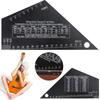 Aluminium Zinc Zinc Alloy Guitar String Height Ruler Precise Etched Fret Rocker Leveling Guide Folk Guitar