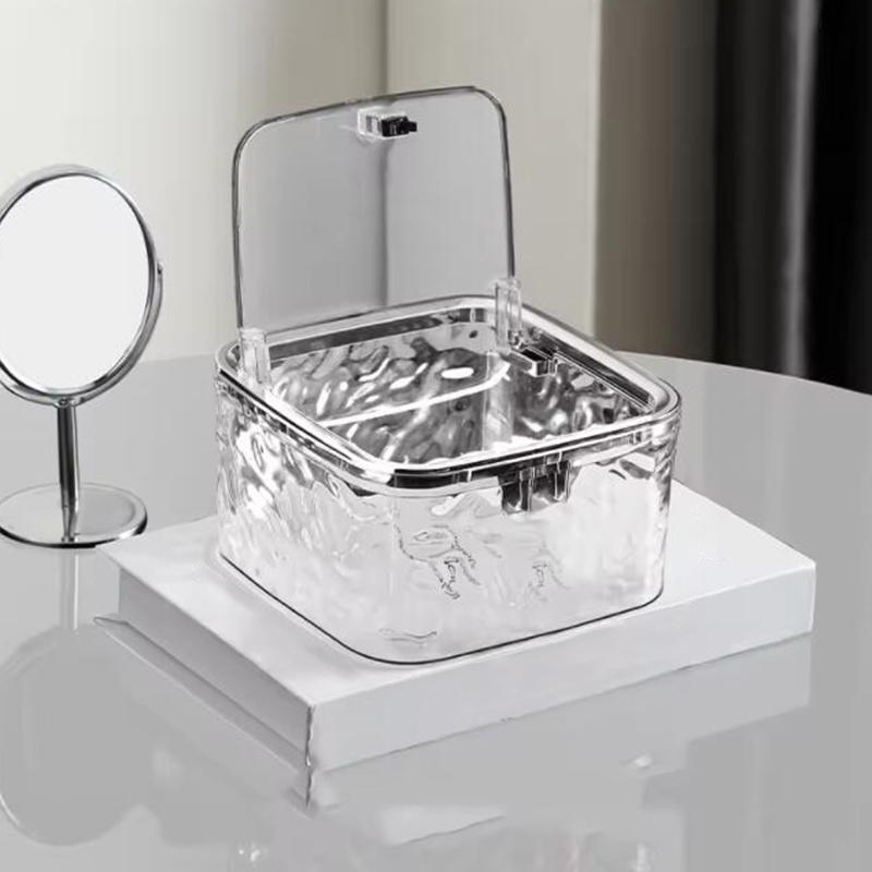 Hair Accessory Storage Box Desktop Girl Hair Clip Hair Ring Hair Clip Rubber Band Transparent Acrylic Sorting Box Storage Basket