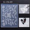 3D Silicone Nail Carving Mold Snowflakes Winter Mould Stamping Design Gel Stencils DIY Manicure Accessory Tools Multi-Designs