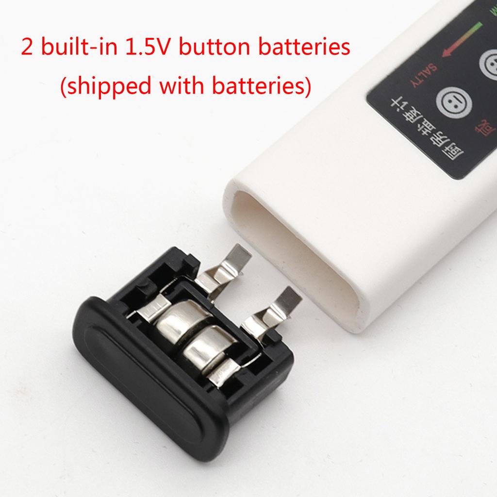 Солемер, светодиодный тестер солености, профессиональный точный измеритель солености пищевых жидкостей, питание от батареек, ручка