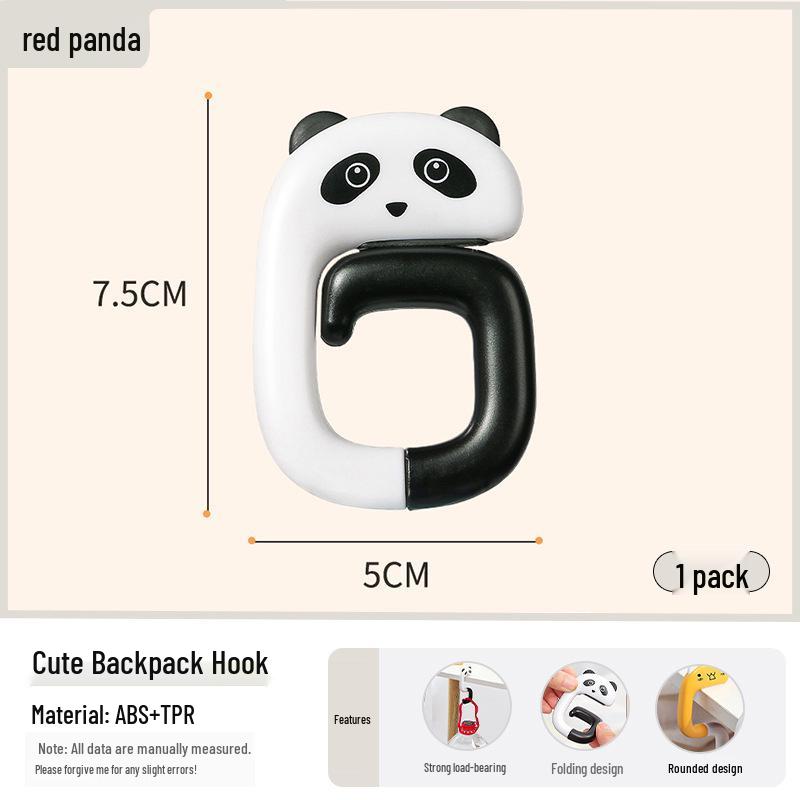 Мультяшный крючок для рюкзака на край стола – Многофункциональный, без клея держатель для сумки на стол