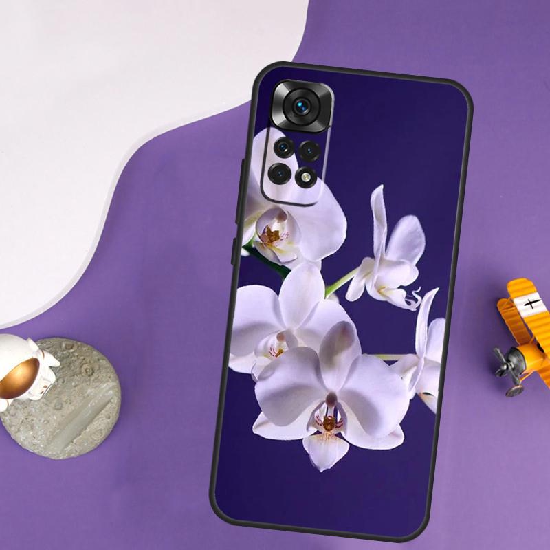 Цветной чехол с орхидеями для Xiaomi Redmi Note 14 13 Pro 12 9 10 11 Pro 10S 11S 12S Redmi 14C 13C 10C 12C