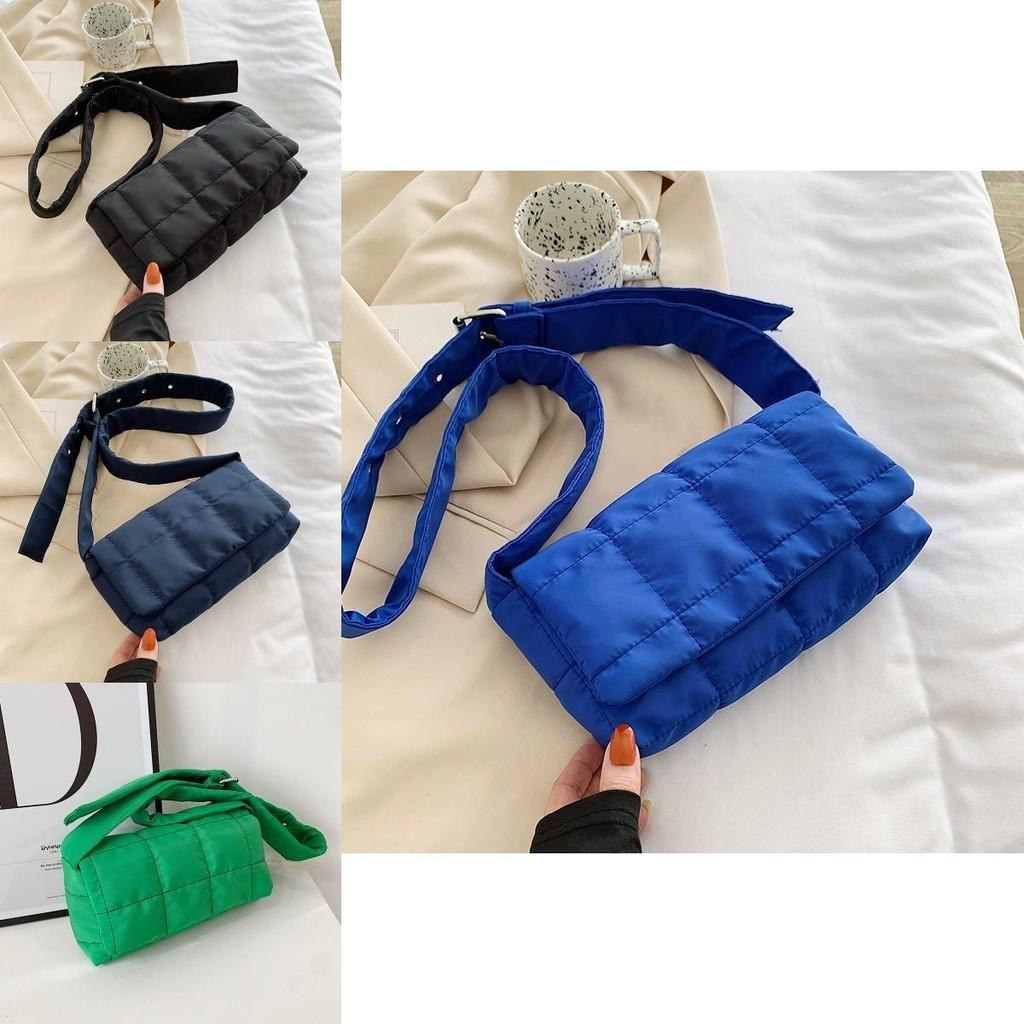 Stylish Urban Nylon Shoulder Bag Trendy Compact Crossbody With Zipper Closure